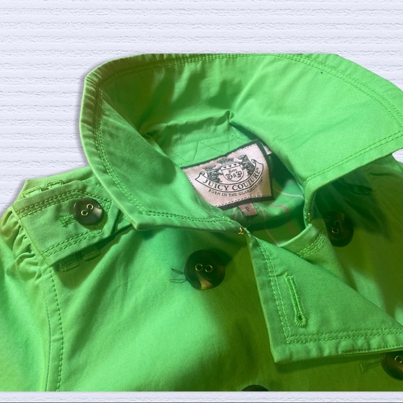 Juicy Couture crop belted short sleeve trench - Picture 2 of 14